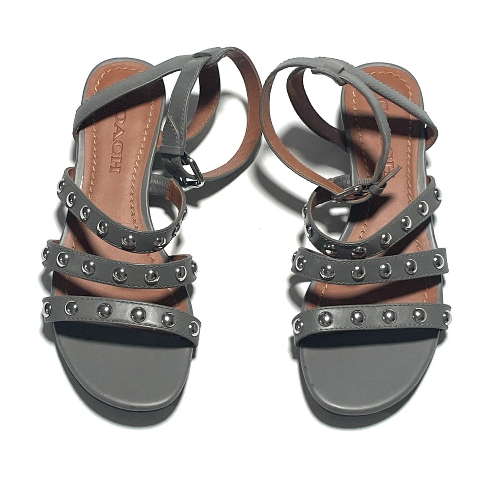 COACH Vanna Demi Wedge Sandals Size 6.5